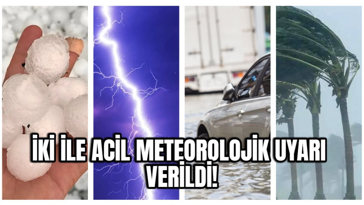 Dolu, sel, yıldırım, heyelan, rüzgar… Bir başımıza taş yağmadığı kalacak! Meteoroloji’den 2 ile acil uyarı