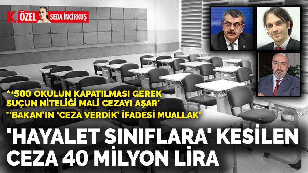 ‘Hayalet sınıflara’ kesilen ceza 40 milyon lira