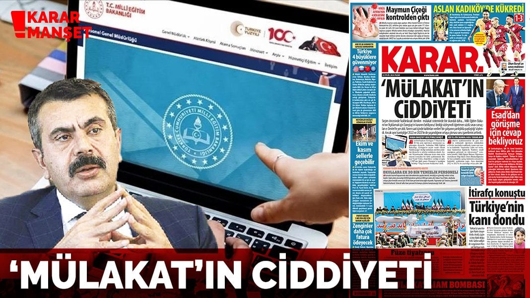 ‘Mülakat’ın ciddiyeti