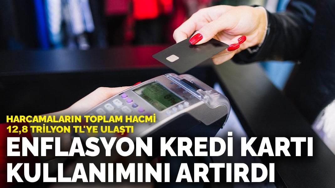 Enflasyon kredi kartı kullanımını artırdı: Harcamaların toplam hacmi 12,8 trilyon TL’ye ulaştı