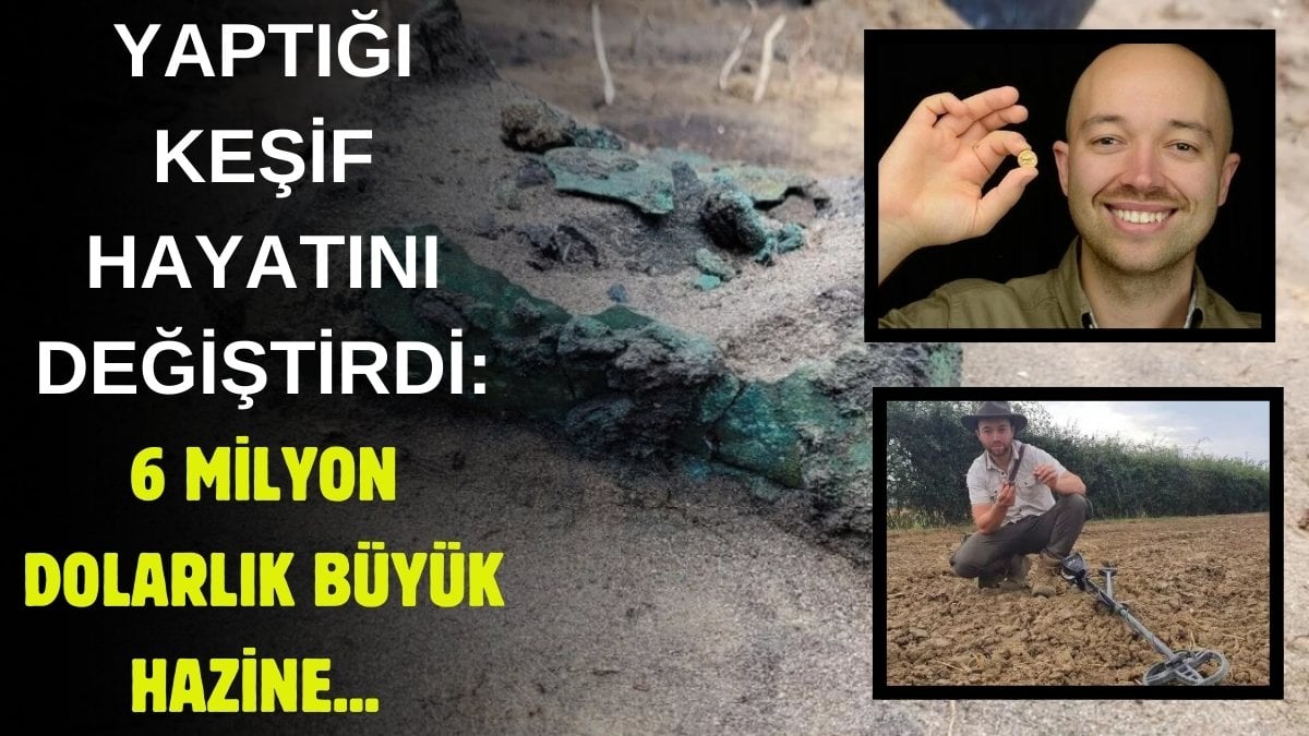 Tarlada metal dedektörle buldu, servete kondu! 6 milyon dolarlık büyük hazine… Küplere gömülmüş