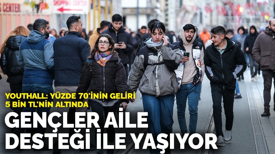 Gençler aile desteği ile yaşıyor