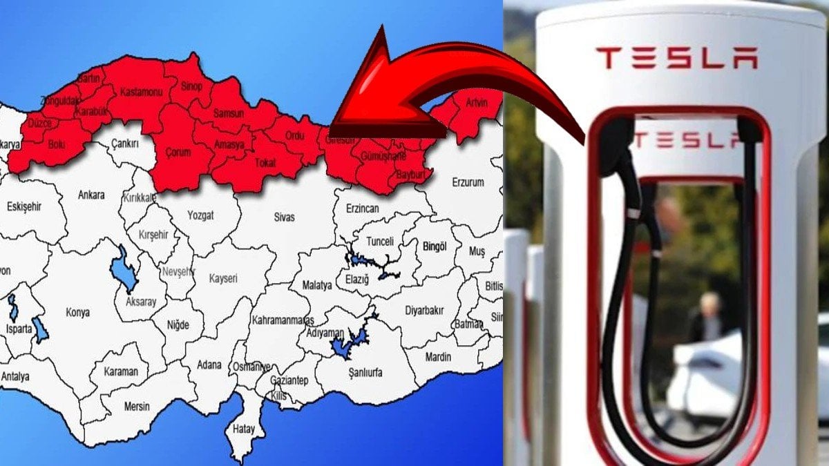 Karadenizli elektrikli araç sahiplerine müjde! Tesla kilit noktaya Supercharger kurdu