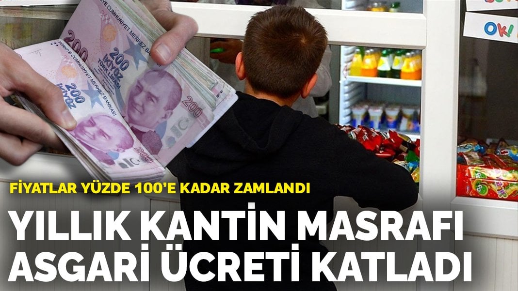 Fiyatlar yüzde 100’e kadar zamlandı: Yıllık kantin masrafı asgari ücreti katladı