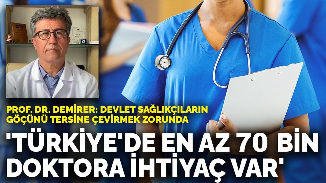 Prof. Dr. Taner Demirer: Türkiye’de en az 70 bin doktora ihtiyaç var