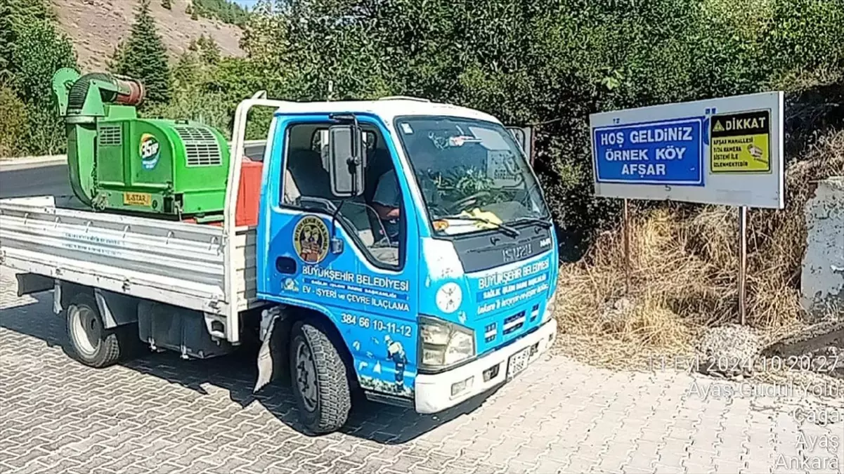 Ankara’nın Güdül İlçesinde Haşere ve Sinekle Mücadele Başlatıldı