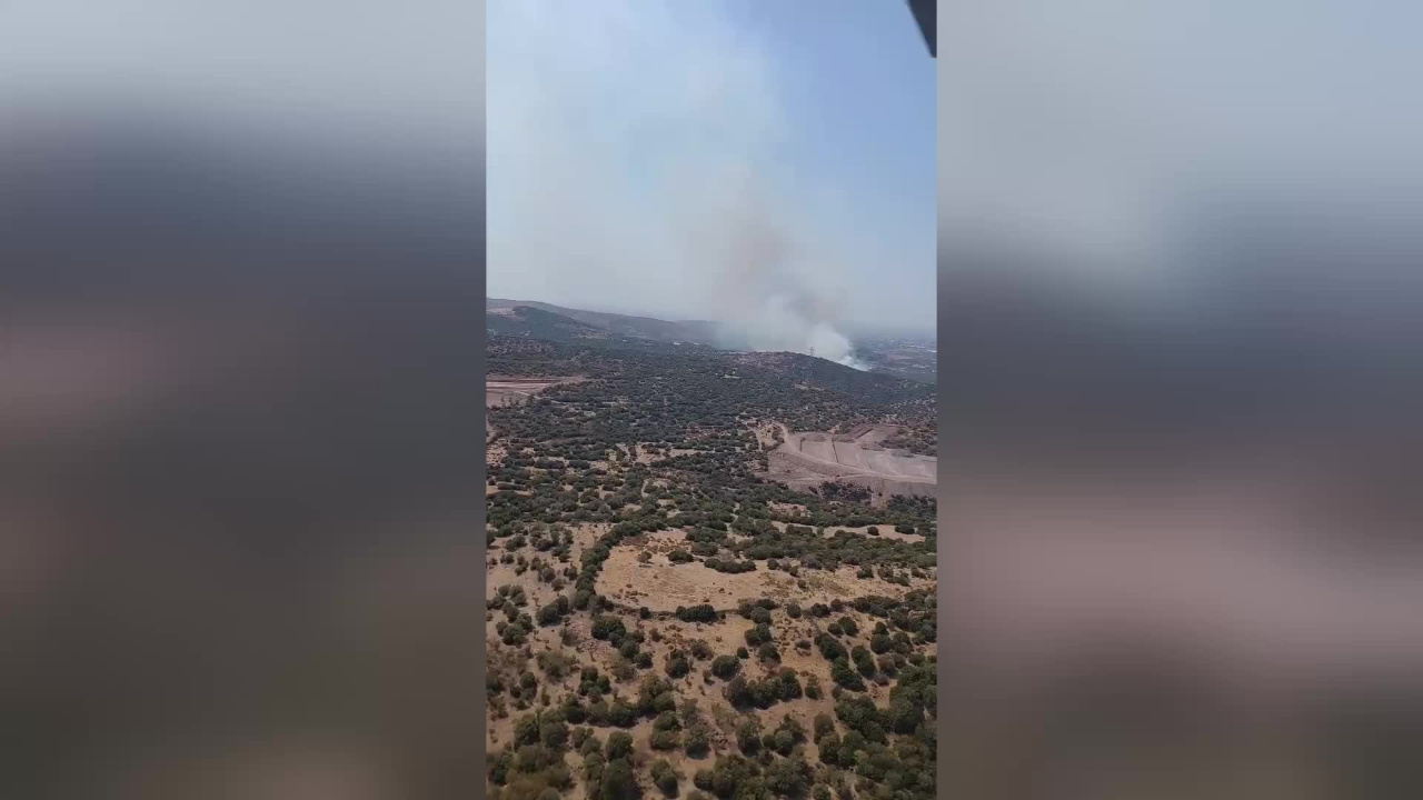 İzmir’in Menemen İlçesinde Orman Yangını Çıktı