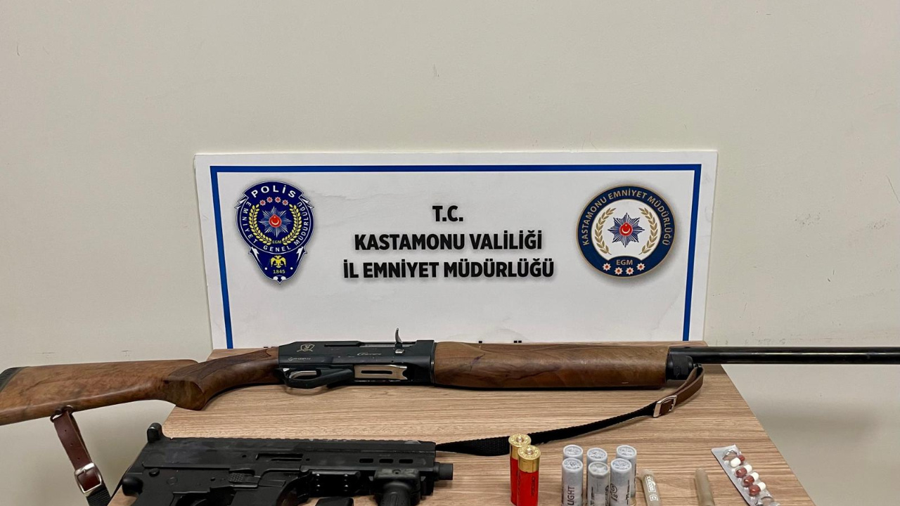 Kastamonu’da Operasyon: Uzun Namlulu Silahla Yakalandılar