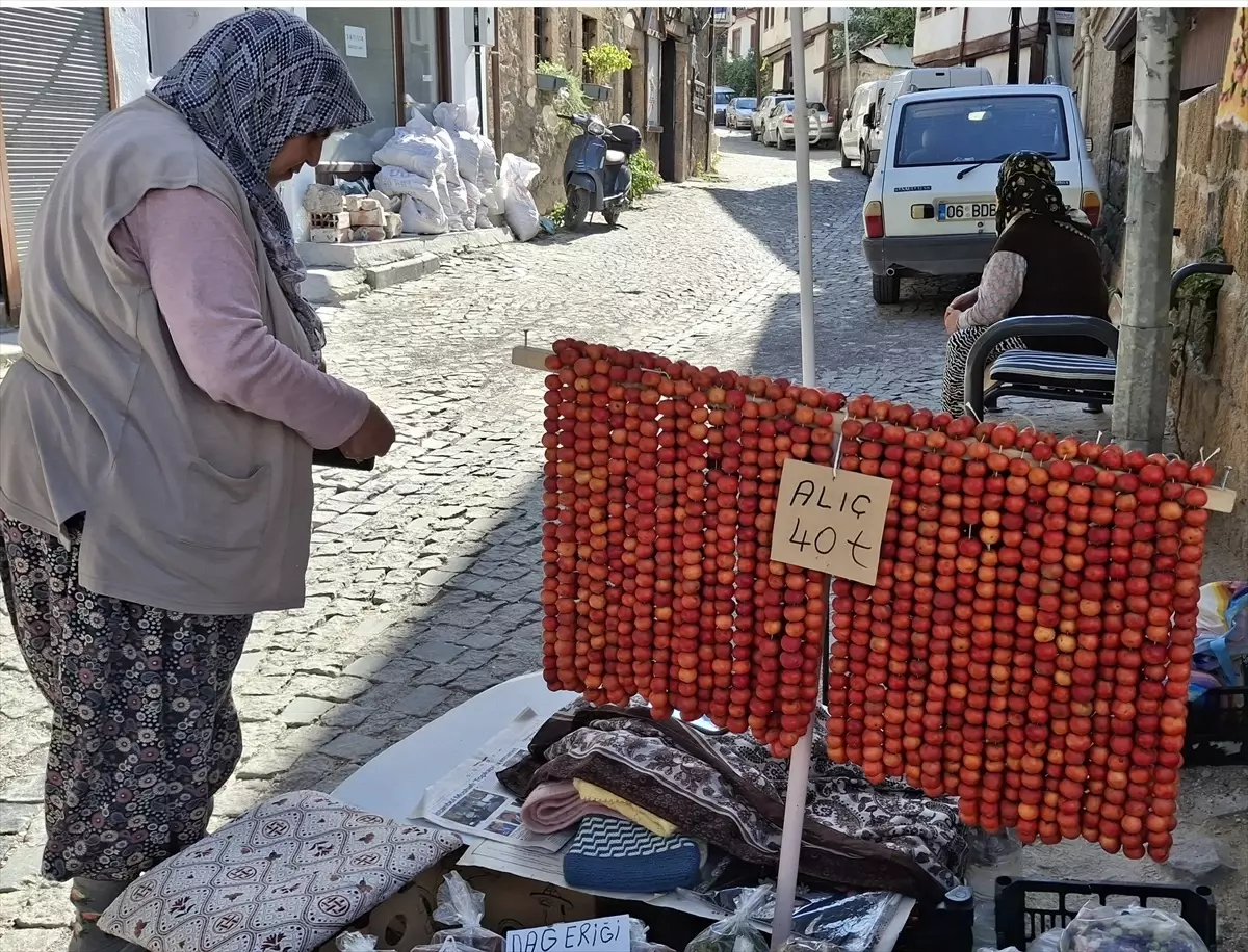 Beypazarı’nda Sonbaharın Tadı: Alıç Meyvesi Tezgahlarda