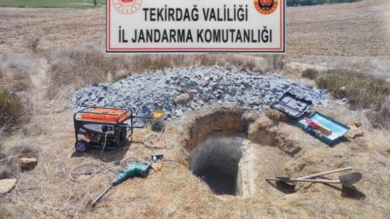 Tekirdağ’da Kaçak Kazı Operasyonu: 4 Gözaltı