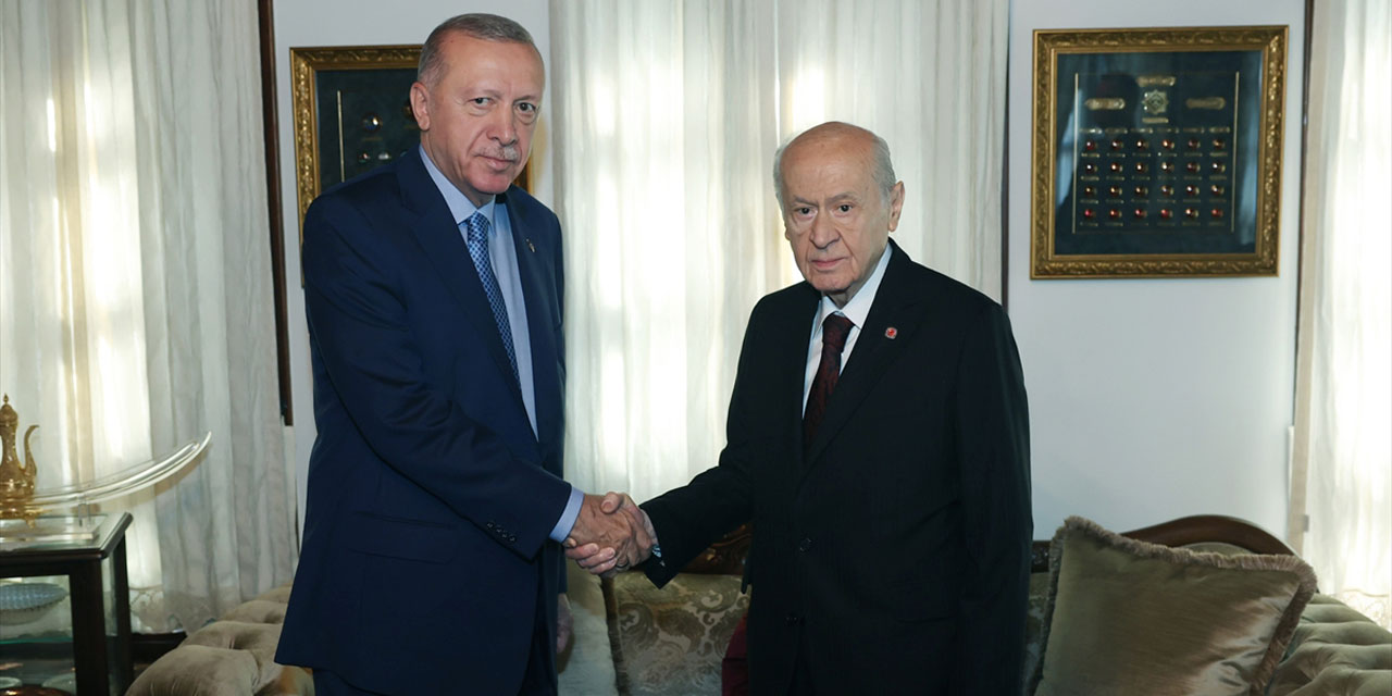 Cumhurbaşkanı Erdoğan  Devlet Bahçeli’yi ziyaret etti