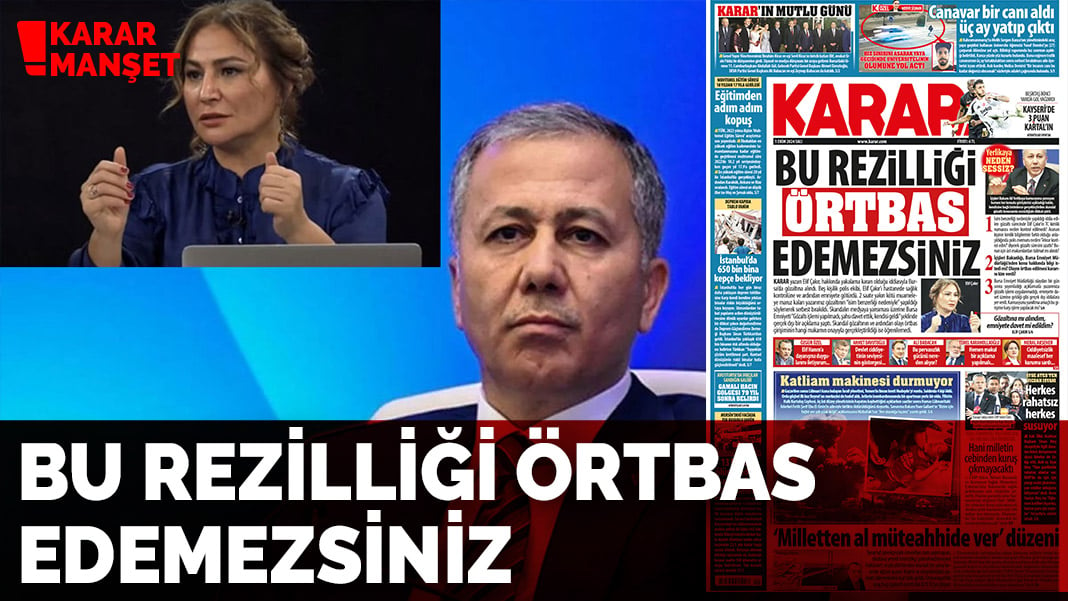 Bu rezilliği örtbas edemezsiniz