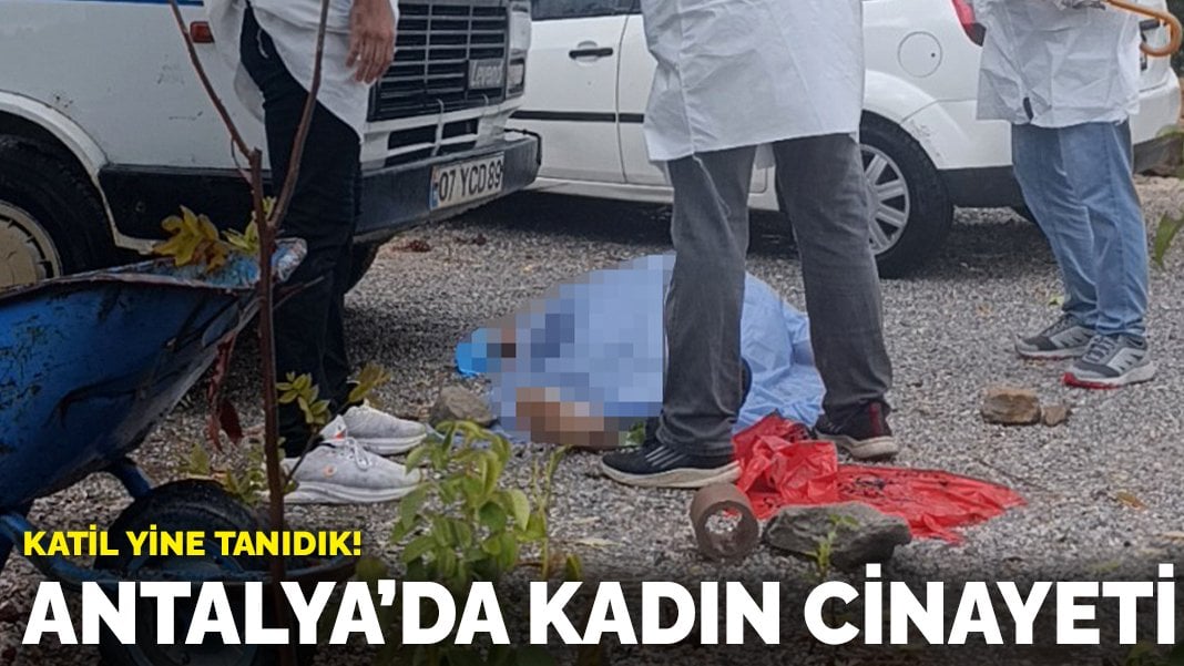 Antalya’da kadın cinayeti! Katil yine tanıdık!