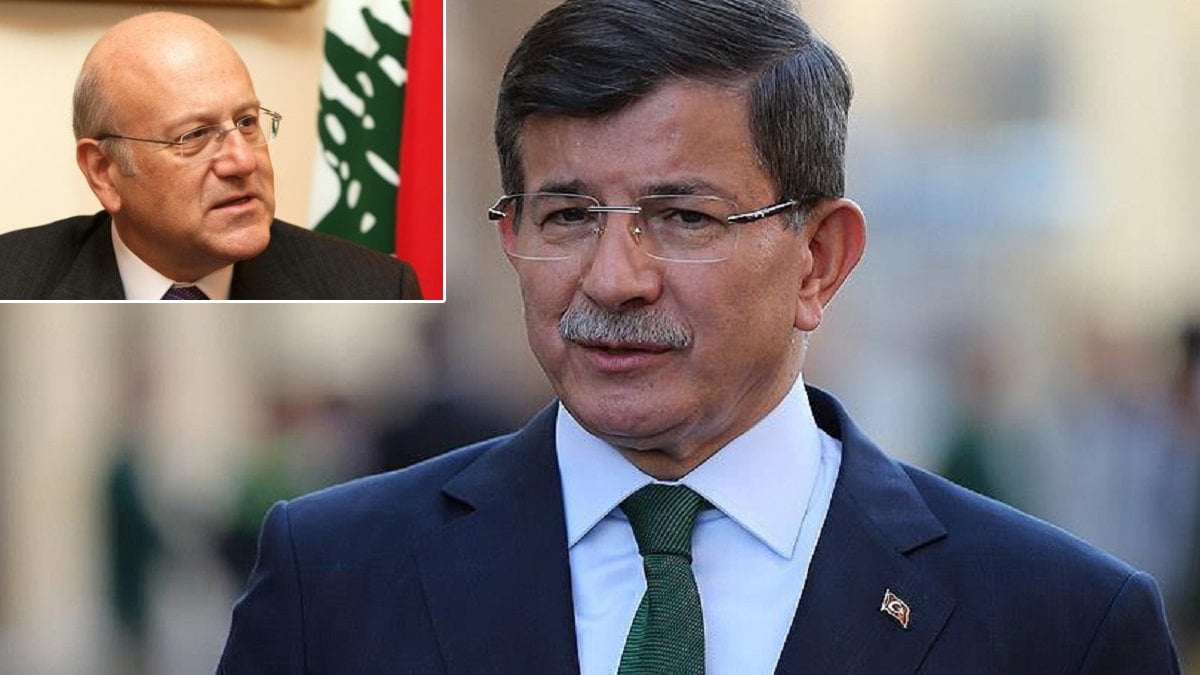 Davutoğlu’ndan Lübnan’a destek mesajı: Başbakan Mikati ile görüştü