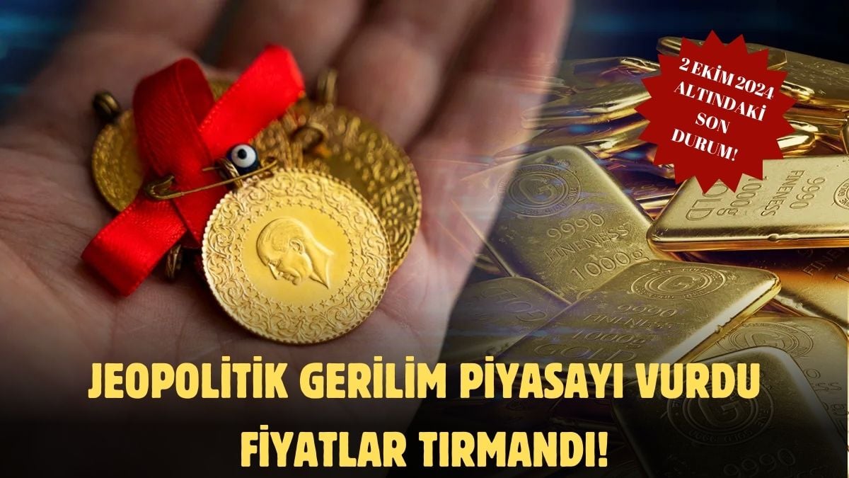 İran İsrail’i vurdu piyasa karıştı! Çeyrek, gram ve yarım altın fiyatları bugün ne kadar? (2 Ekim 2024 güncel altın fiyatları)