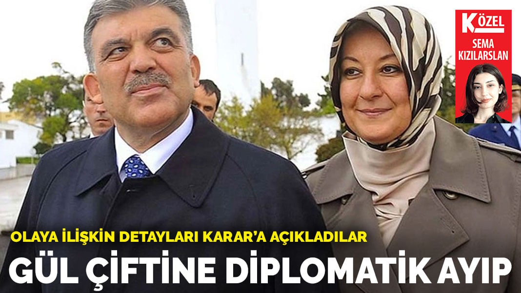 Gül çiftine diplomatik ayıp