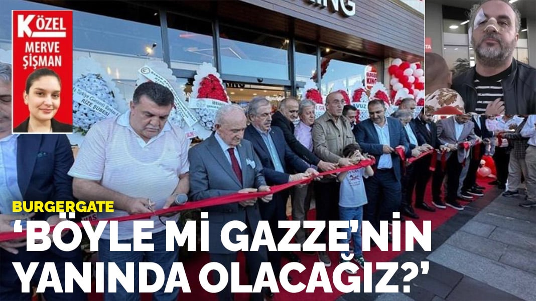 Burger Gate… ‘Böyle mi Gazze’nin yanında olacağız!’