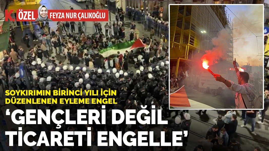 Soykırımın birinci yılı için düzenlenen eyleme engel ‘Gençleri Değil Ticareti Engelle’