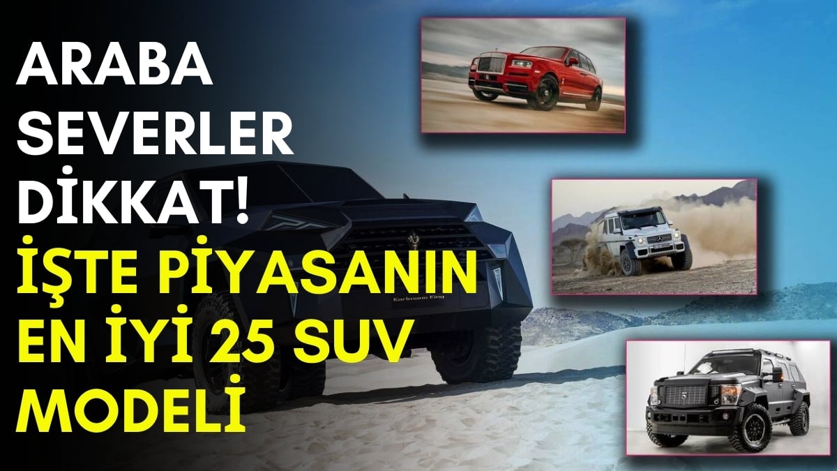 Otomobil değil kale! En sağlam 25 SUV otomobil modeli: Sanayinin yolunu unutturuyor