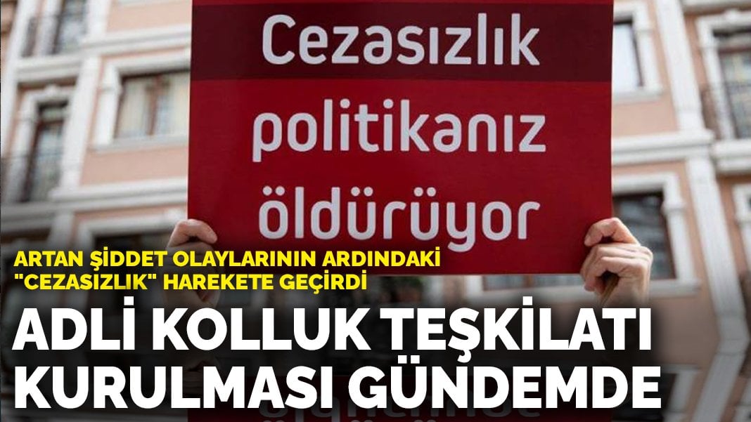 Artan şiddet olaylarının ardındaki ‘cezasızlık’ harekete geçirdi: Adli kolluk teşkilatı kurulması gündemde