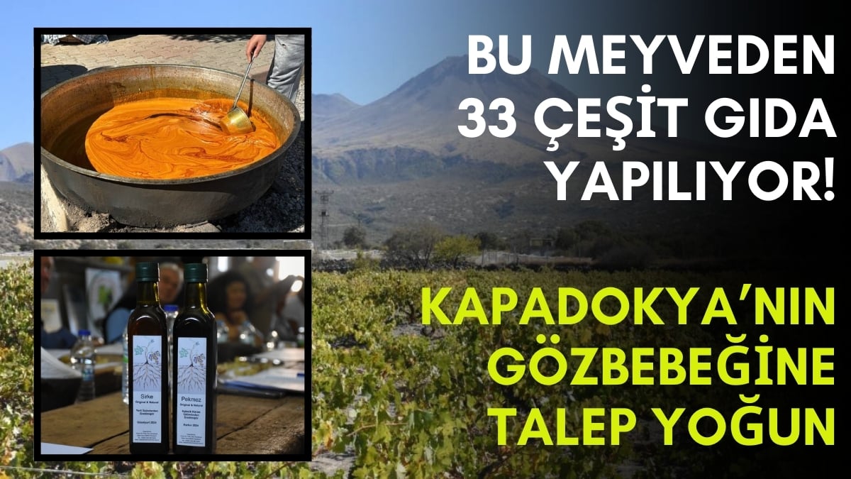 Kapadokya’nın volkanik topraklarında yetişiyor, 33 çeşit gıda yapılıyor! Almanya, İtalya, Hollanda kavanozlarla alıyor