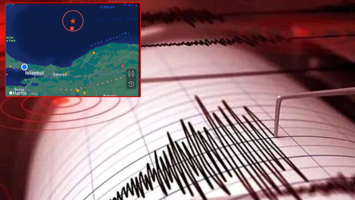 İstanbul’da da hissedildi: Karadeniz’de 4.9 büyüklüğünde deprem