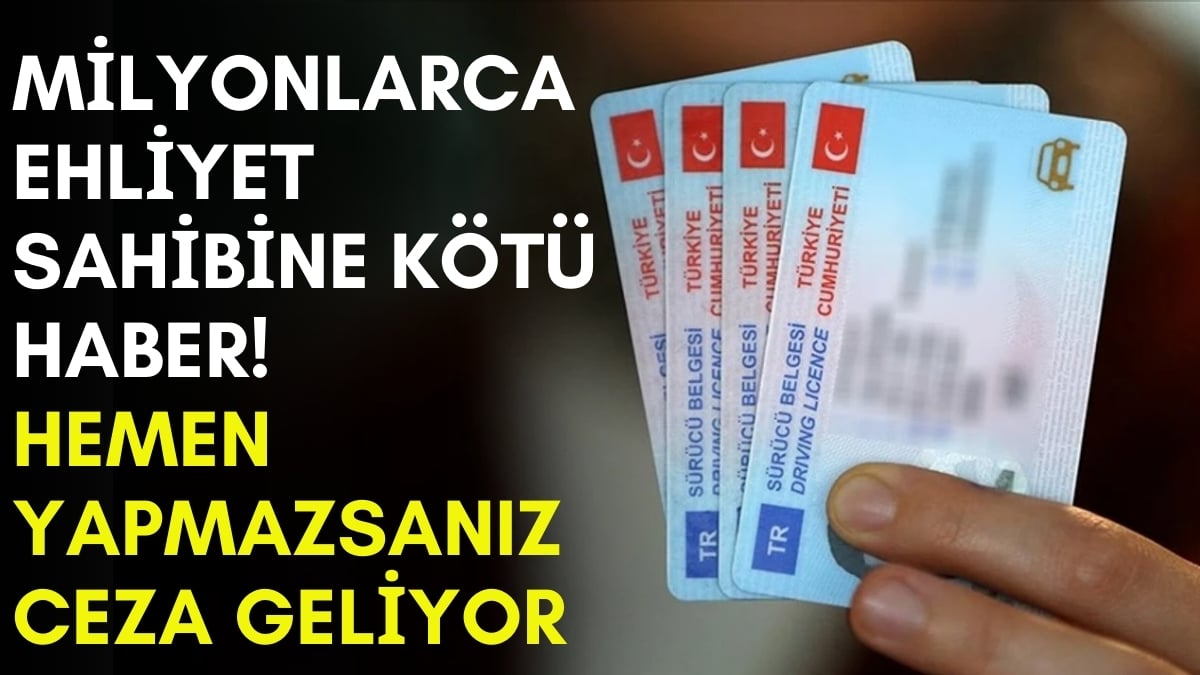 6 milyondan fazla sürücü cezaya hazır olsun! Bu kişilerin ehliyeti artık geçersiz olacak