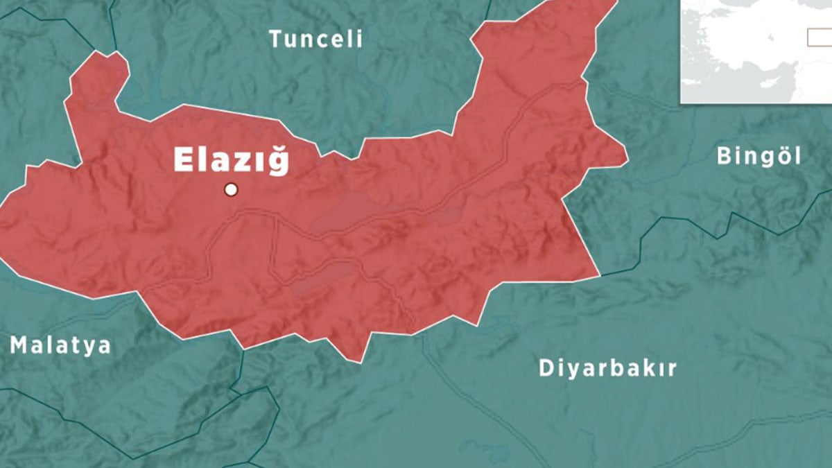 Elazığ’da 4,4 büyüklüğünde deprem