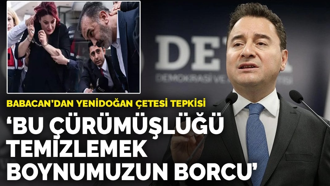 Babacan’dan Yenidoğan Çetesi tepkisi: Bu çürümüşlüğü temizlemek boynumuzun borcu