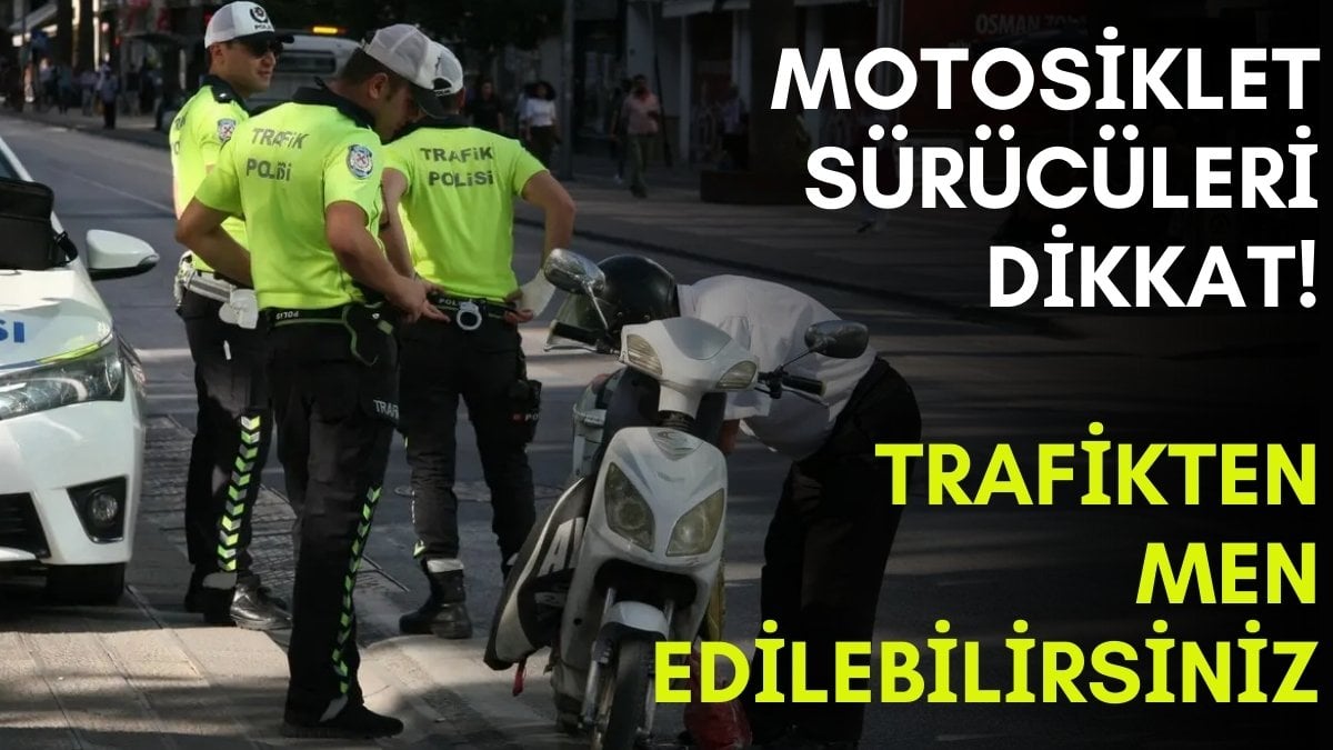 Motosikletinizde bu varsa hemen sökün! Trafikten anında men ediliyor