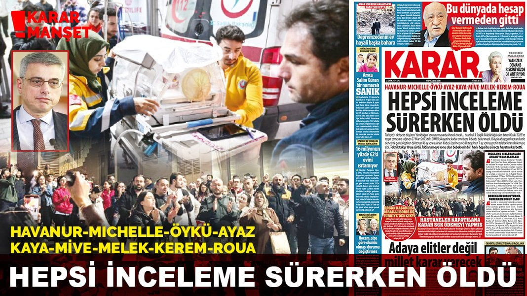 Hepsi inceleme sürerken öldü: Havanur, Michelle, Öykü, Ayaz, Kaya, Mive, Melek, Kerem, Roua