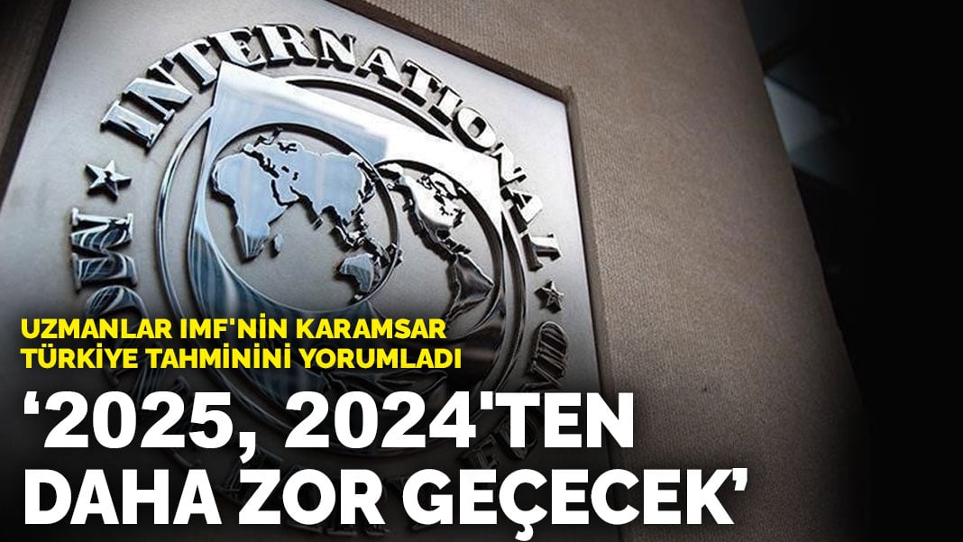 Uzmanlar IMF’nin karamsar Türkiye tahminini yorumladı: 2025, 2024’ten daha zor geçecek