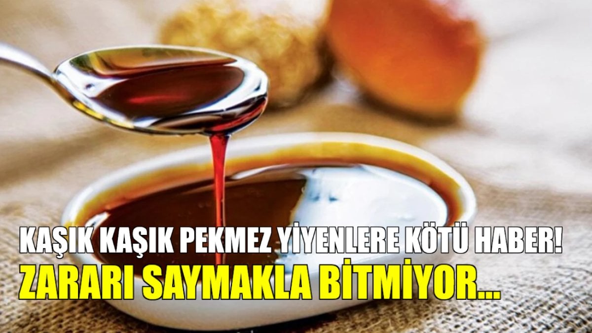 Kaşık kaşık pekmez yiyenlere kötü haber! Sakın böyle tüketmeyin, zararı saymakla bitmiyor