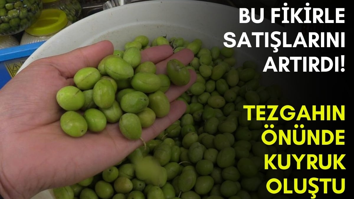 Yeni makine aldı, satışları iki kat arttı! Zeytin üreticisinden dahiyane fikir: Tezgahında kuyruğun sonu görünmüyor