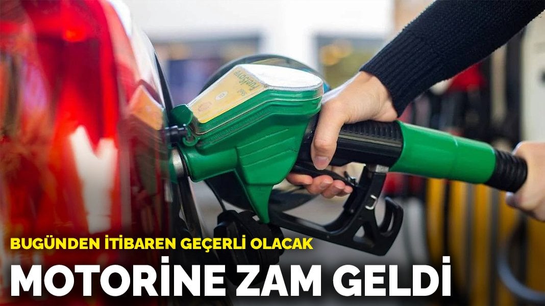 Motorine zam geldi: Bugünden itibaren geçerli olacak