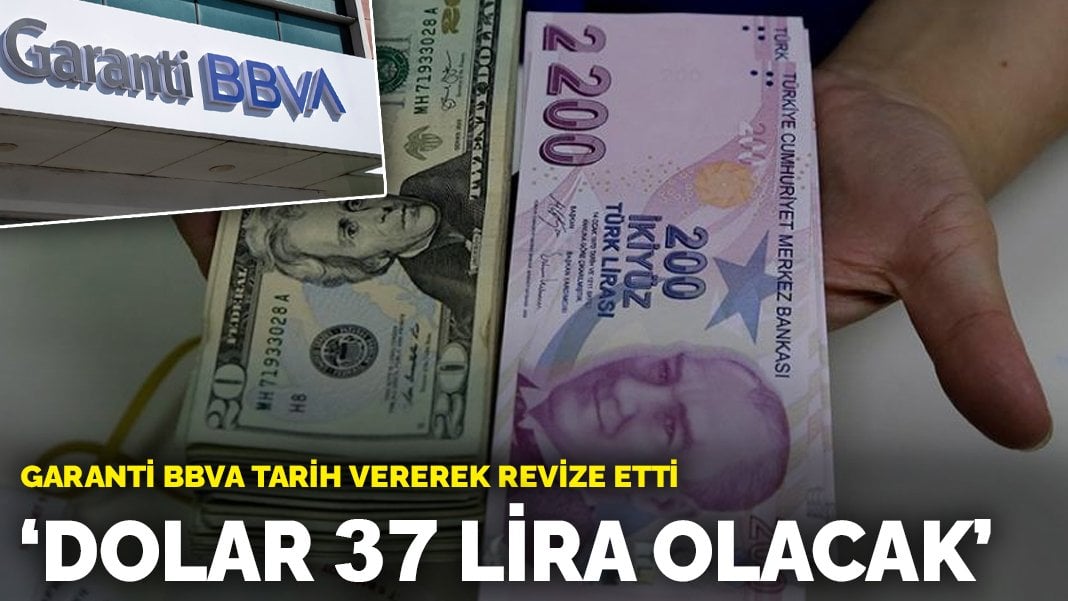 Garanti BBVA tarih vererek revize etti: Dolar kaç lira olacak?