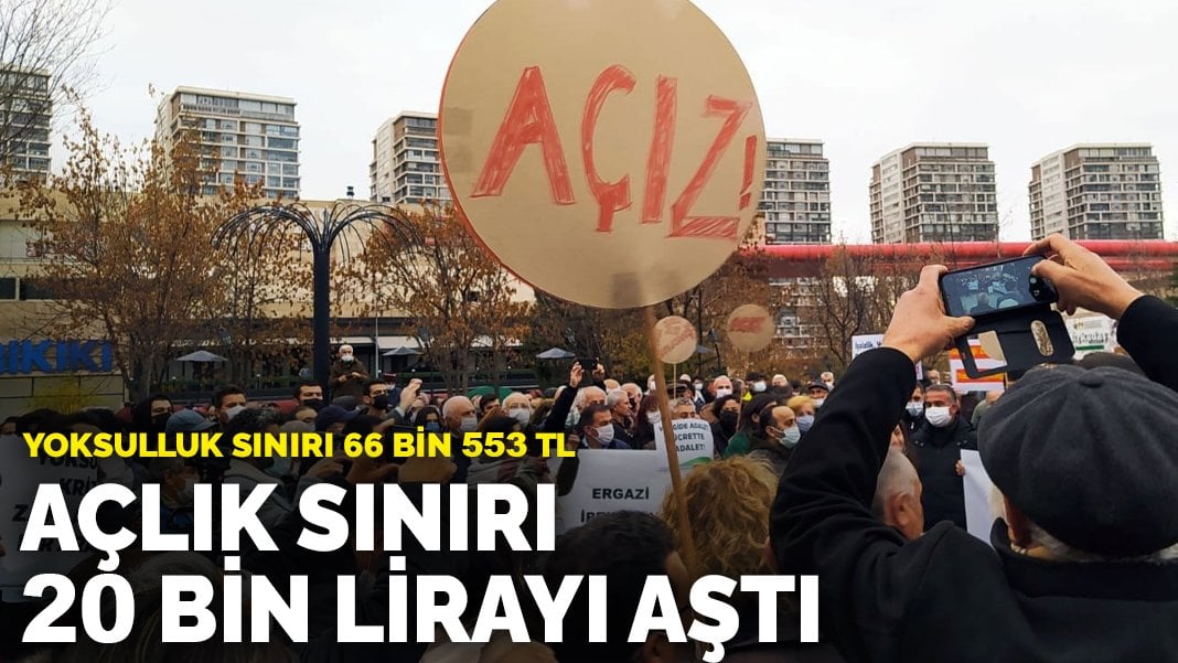 Açlık sınırı 20 bin lirayı aştı: Yoksulluk sınırı 66 bin 553 TL