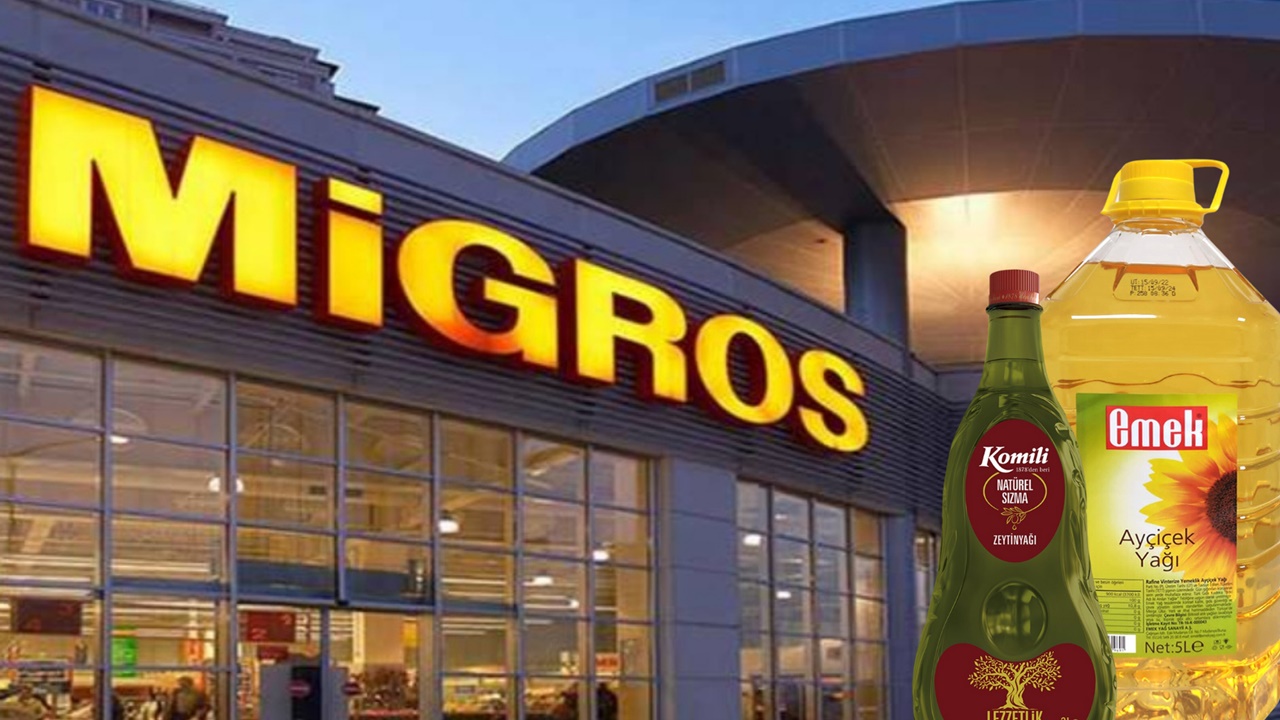 ŞOK İNDİRİM! Migros’ta Ayçiçek Yağı ve Zeytinyağı Fiyatları Düşüyor! Sadece 2 Gün!