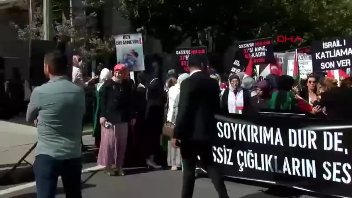 ANKARA AK Parti’li kadınlardan Filistin’e destek açıklaması