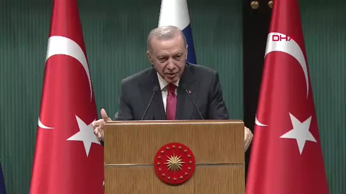 Cumhurbaşkanı Erdoğan, Finlandiya Cumhurbaşkanı Stubb ile Basın Toplantısı Düzenledi