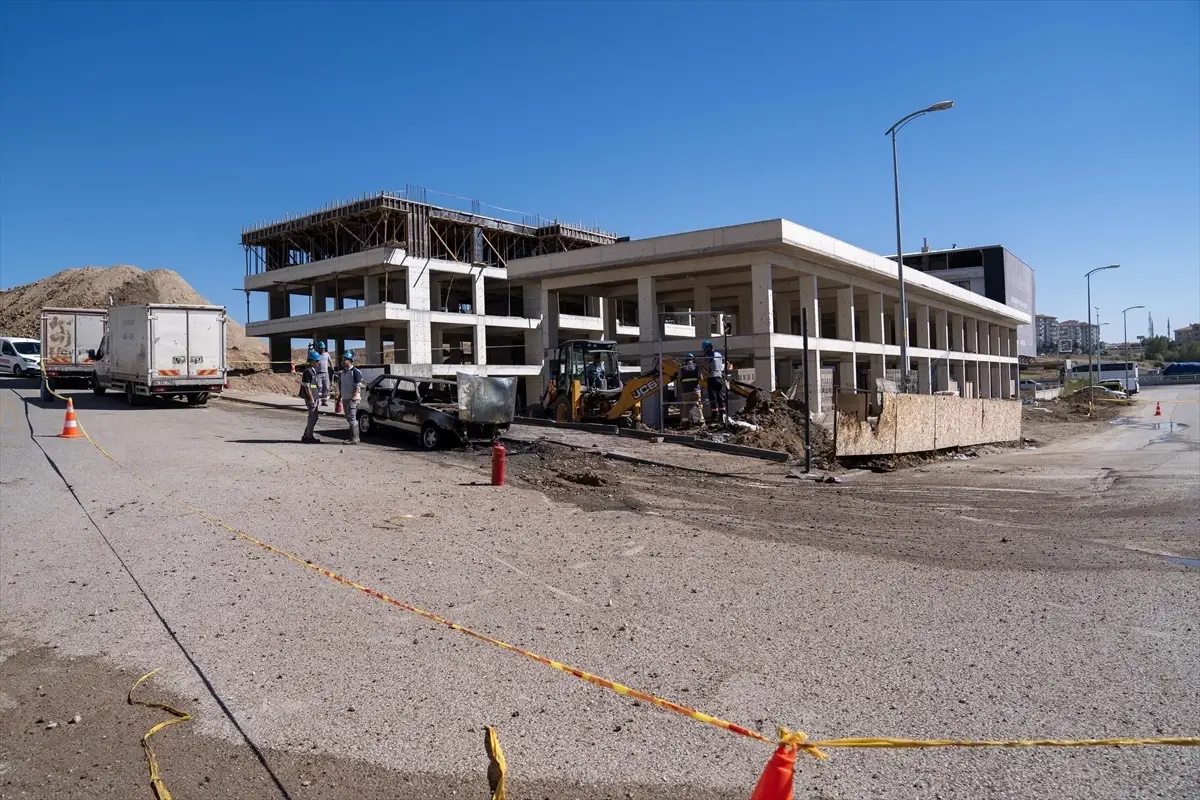 Pursaklar’da Doğal Gaz Kaçağı Yangına Neden Oldu