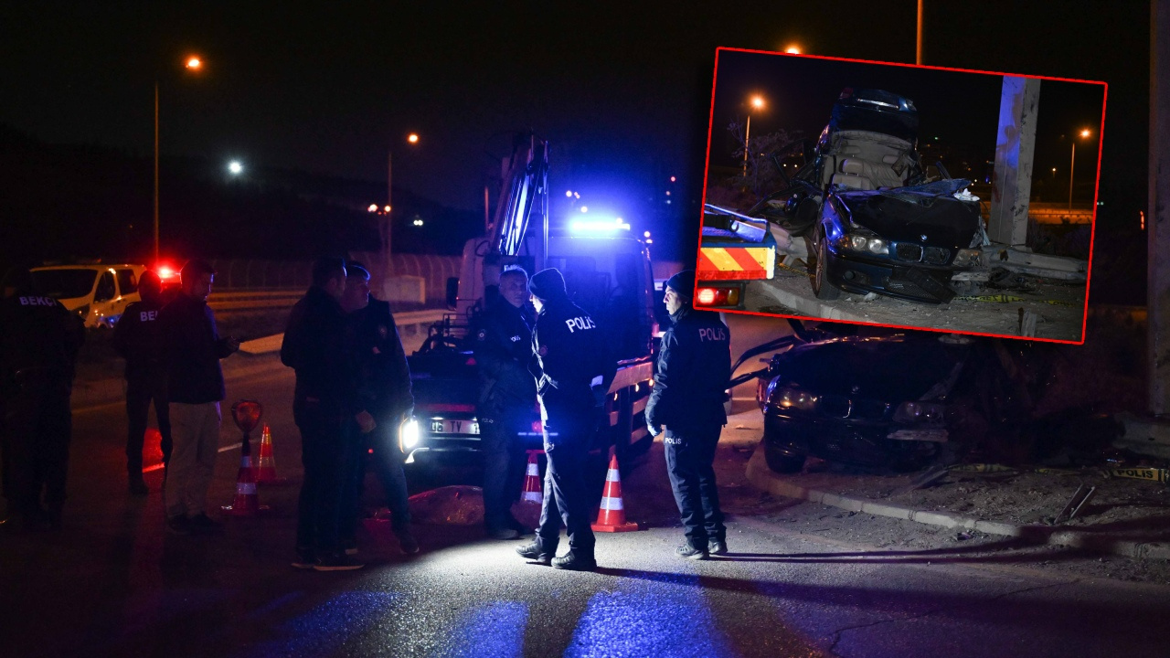 Başkentin Göbeğinde Feci Kaza! Hurdaya Dönen Otomobildeki 4 Kişi Hayatını Kaybetti