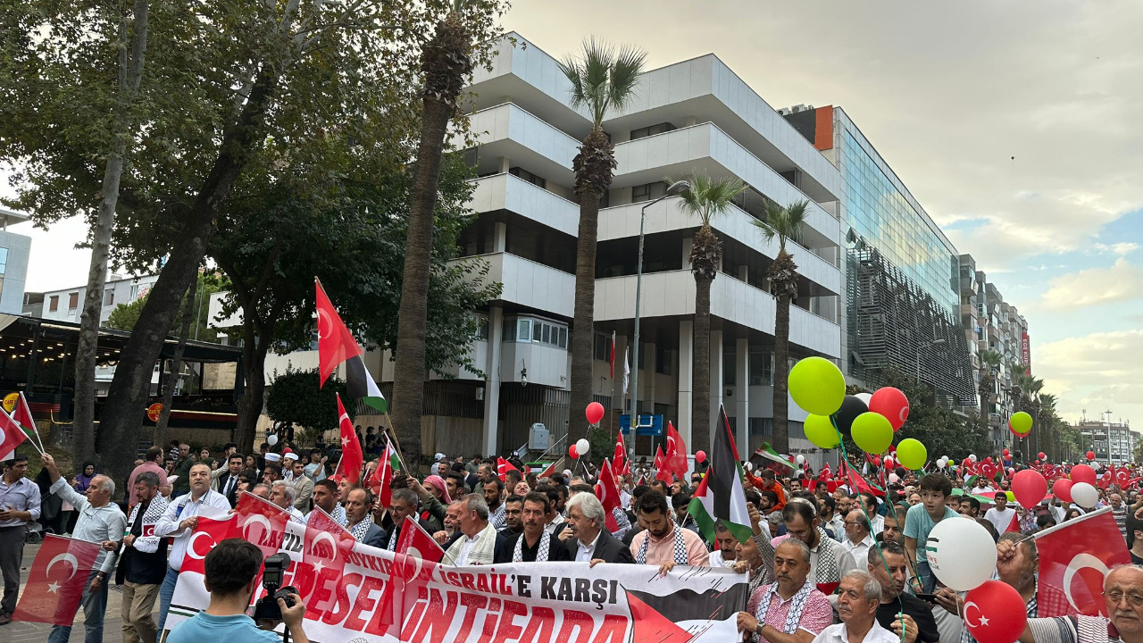 Denizli’de Filistin Protestosu Yapıldı