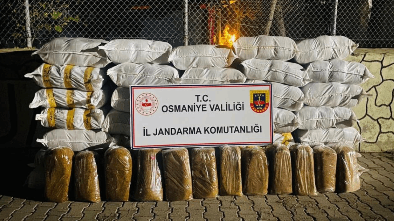 Osmaniye’de 1 Ton 460 Kilo Kaçak Tütün Yakalandı