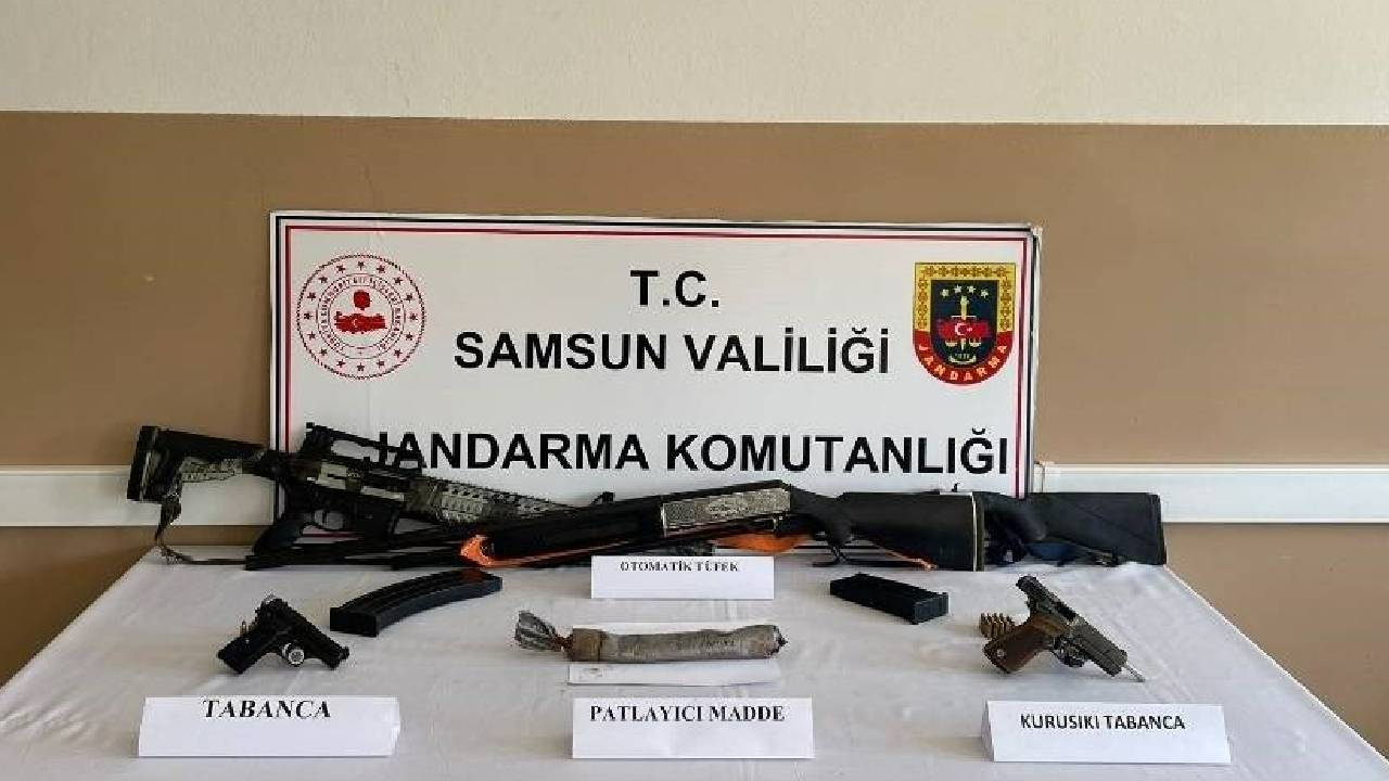 Samsun’da Kaçakçılık Operasyonu: Silah ve Patlayıcı Madde Ele Geçirildi