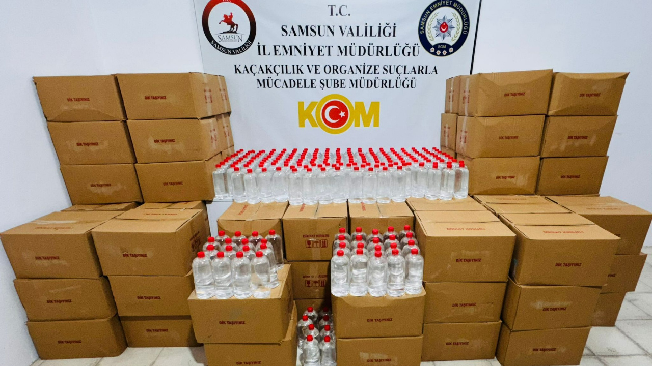 Samsun’da Kaçakçılık Operasyonu: Tonlarca Alkol Ele Geçirildi