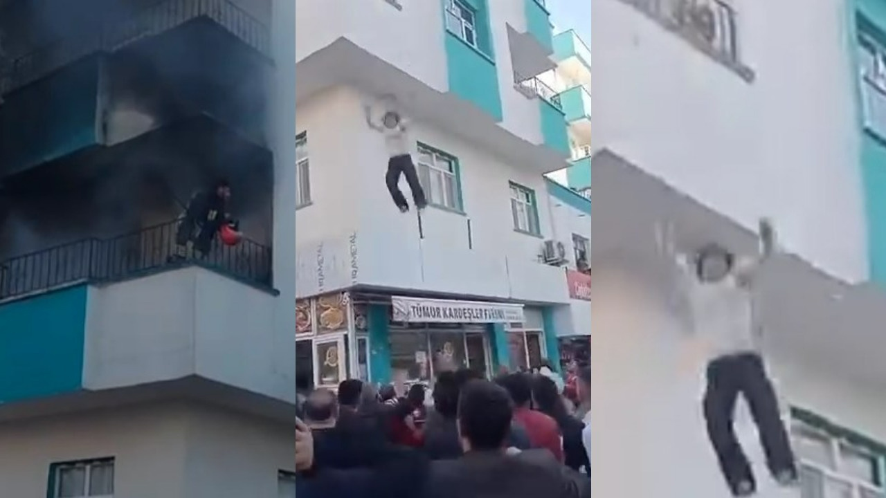 Şanlıurfa’da Korku Dolu Anlar! Yangında Mahsur Kalan Çocuklar Balkondan Atladı