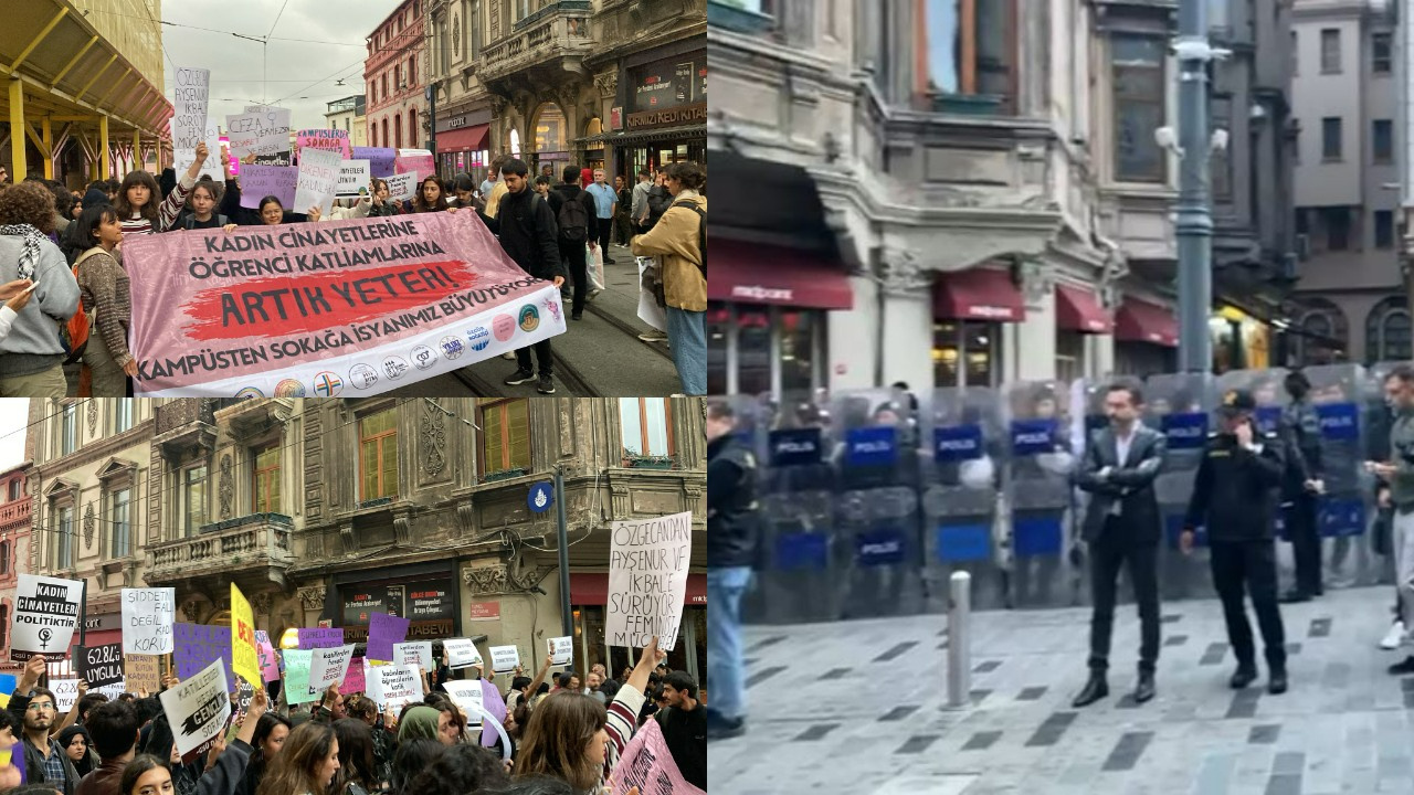 Taksim’de Kadın Cinayetleri Eylemine Polis Ablukası