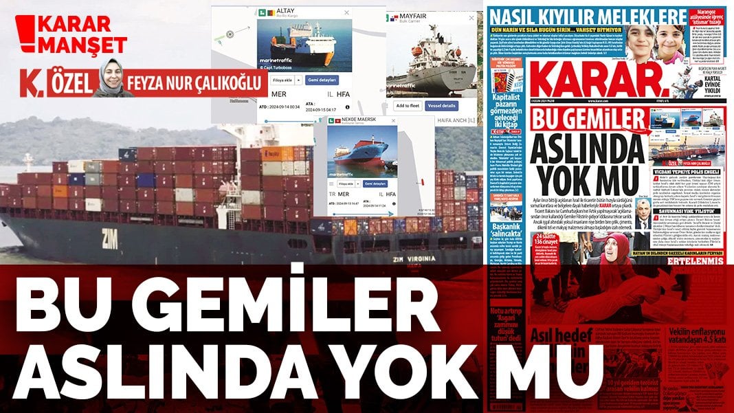 Bu gemiler aslında yok mu