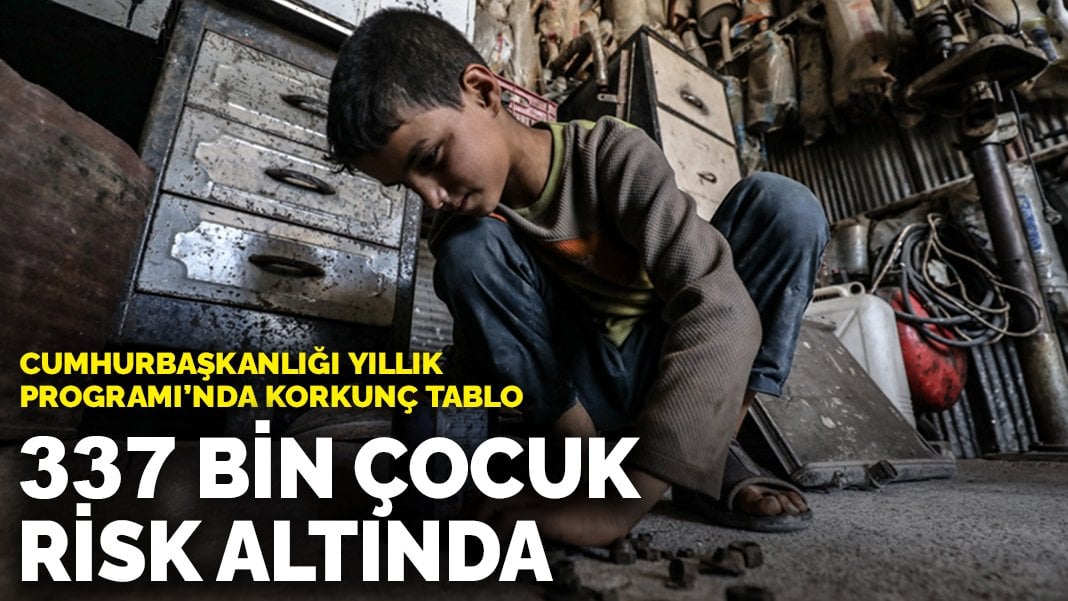 Cumhurbaşkanlığı Yıllık Programı’nda korkunç tablo: 337 bin çocuk risk altında